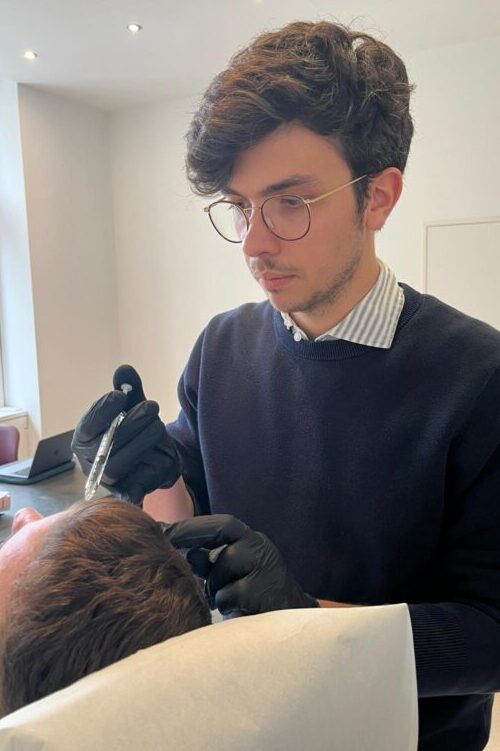 Behandeling van het voorhoofd